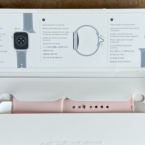 Authentic Apple Watch Light Pink Sport Band 41mm NEW - Picture 2 of 4